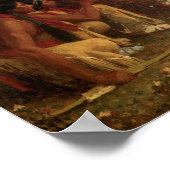 Amerikanische Ureinwohner der Hirschjagd Art Print Poster (Ecke)