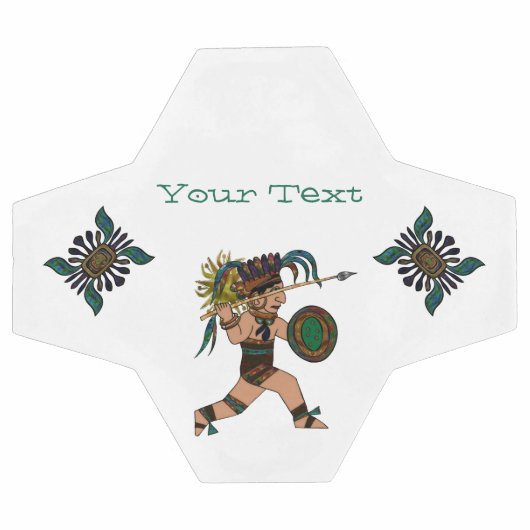 Amerikanische Ureinwohner des alten Kriegers Fußball (Flach)