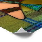 Amerikanische Ureinwohner des alten Kriegers Poster (Ecke)