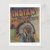 Amerikanische Ureinwohner des Nordwestens - Indisc Postkarte (Vorderseite)
