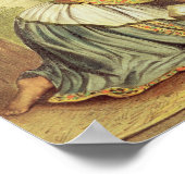 Amerikanische Ureinwohner, die Tortillas vorbereit Poster (Ecke)