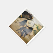 Amerikanische Ureinwohner Dream Catcher, Wolf Eagl Serviette (Ecke)
