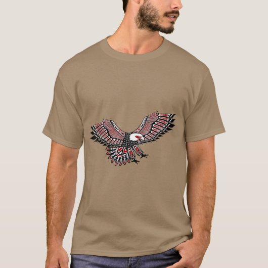 Amerikanische Ureinwohner Eagle Totem Nord-West T-Shirt (Vorderseite)