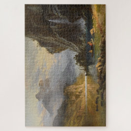 Amerikanische Ureinwohner Fischerei Puzzle