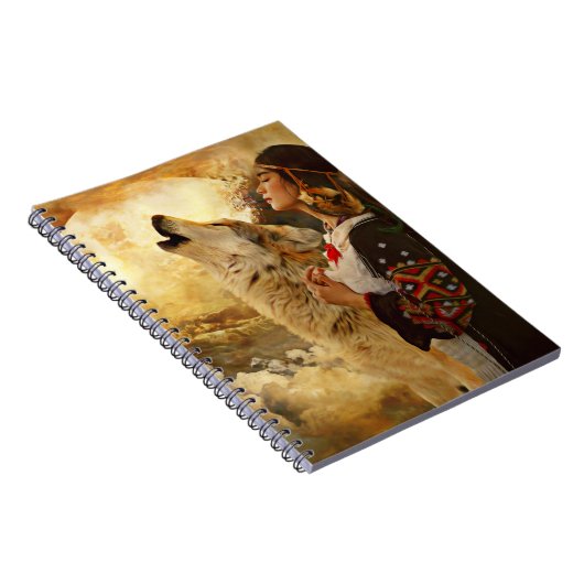 AMERIKANISCHE UREINWOHNER FRAMAN GIRL NOTEBOOK JOU NOTIZBLOCK (Rechte Seite)