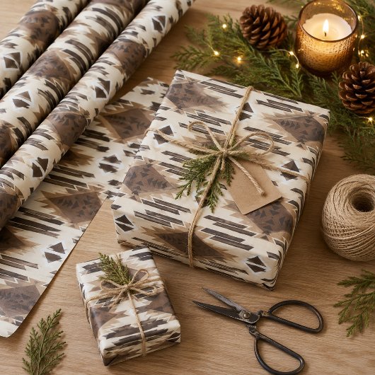 Amerikanische Ureinwohner Geschenkpapier