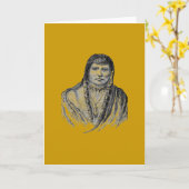 Amerikanische Ureinwohner Grußkarte Karte (Gelbe Blume)