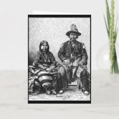 Amerikanische Ureinwohner-Grußkarte Karte (Rückseite)