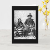 Amerikanische Ureinwohner-Grußkarte Karte (Gelbe Blume)