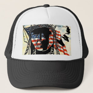 Amerikanische Ureinwohner Hat Truckerkappe