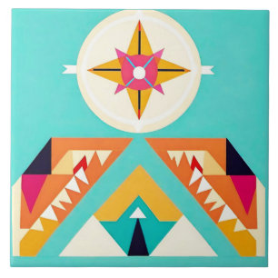 Amerikanische Ureinwohner im Südwesten des Stammes Fliese