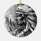 Amerikanische Ureinwohner Keramikornament (Vorne)