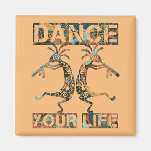 Amerikanische Ureinwohner Kokopelli - Dance Your L Magnet