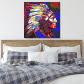 Amerikanische Ureinwohner Leinwanddruck (Insitu (Schlafzimmer))