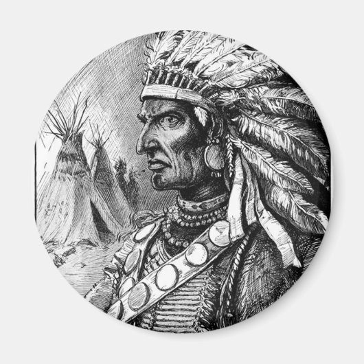 Amerikanische Ureinwohner Magnet (Vorne)