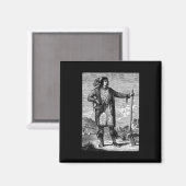 Amerikanische Ureinwohner Magnet (Vorderseite/Rückseite)