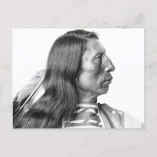 AMERIKANISCHE UREINWOHNER MAN PROFILE Postkarten