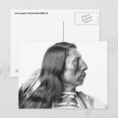 AMERIKANISCHE UREINWOHNER MAN PROFILE Postkarten (Vorne/Hinten)
