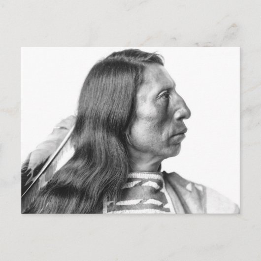 AMERIKANISCHE UREINWOHNER MAN PROFILE Postkarten (Vorderseite)