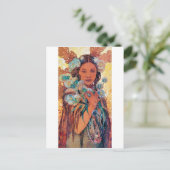 Amerikanische Ureinwohner, Mucha Postkarte (Stehend Vorderseite)