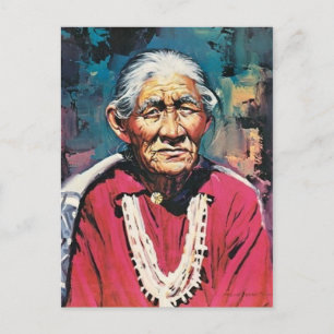 amerikanische Ureinwohner Postkarte
