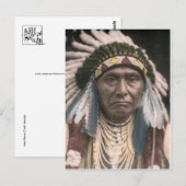 amerikanische Ureinwohner Postkarte (Vorne/Hinten)