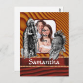 Amerikanische Ureinwohner Postkarte (Vorne/Hinten)