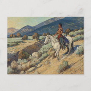 amerikanische Ureinwohner Postkarte