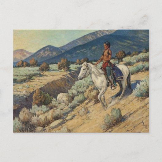 Amerikanische Ureinwohner Postkarte (Vorderseite)