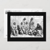 Amerikanische Ureinwohner Postkarte (Vorne/Hinten)