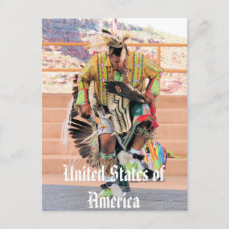Amerikanische Ureinwohner-Postkarte Postkarte