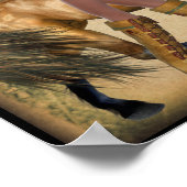 Amerikanische Ureinwohner Princess and Horses Post Poster (Ecke)