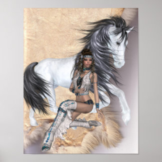 Amerikanische Ureinwohner Princess and Horst Poste Poster