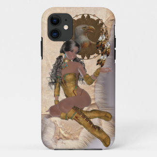 Amerikanische Ureinwohner Princess Eagle Mandala iPhone 11 Hülle