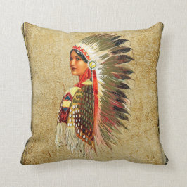 Amerikanische Ureinwohner Princess Kissen