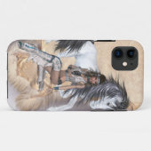 Amerikanische Ureinwohner Prinzessin und Weißpferd Case-Mate iPhone Hülle (Rückseite (Horizontal))