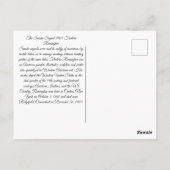 Amerikanische Ureinwohner-Rauchsignale Postkarte (Rückseite)