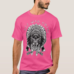 Amerikanische Ureinwohner Skull Jiu Jitsu Kriegsst T-Shirt