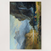 Amerikanische Ureinwohner Spear Fishing, Albert Bi Puzzle (Vertikal)