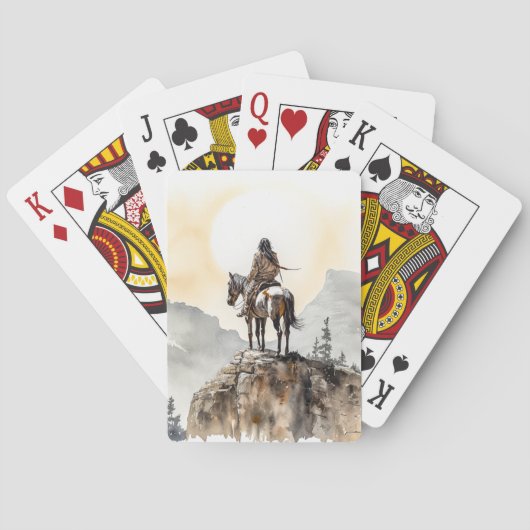 Amerikanische Ureinwohner Spielkarten (Rückseite)