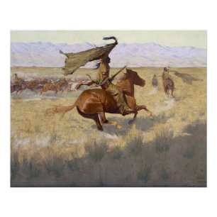 Amerikanische Ureinwohner-Stampe Poster