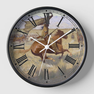 Amerikanische Ureinwohner-Stampe Uhr