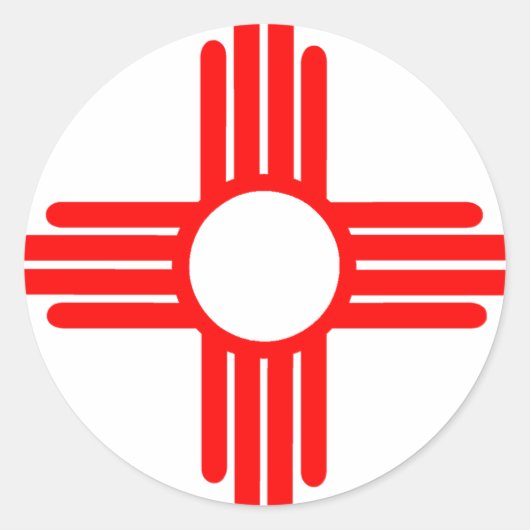 Amerikanische Ureinwohner Sun-Symbol Runder Aufkleber (Vorderseite)