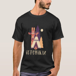 Amerikanische Ureinwohner Tent Totem Ketchikan Ala T-Shirt