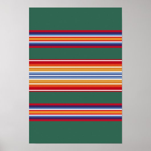 amerikanische Ureinwohner, traditionelle Textilmot Poster (Vorne)