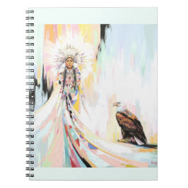 Amerikanische Ureinwohner und Adler Notizblock