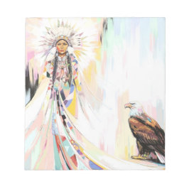 Amerikanische Ureinwohner und Adler Notizblock