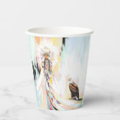 Amerikanische Ureinwohner und Adler Pappbecher (Vorderseite)