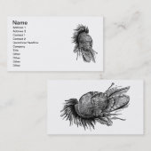 Amerikanische Ureinwohner Visitenkarte (Vorne/Hinten)
