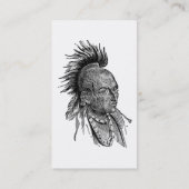 Amerikanische Ureinwohner Visitenkarte (Rückseite)